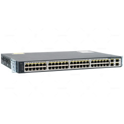 WS-C3750V2-48TS-S CISCO CATALYST 3750 V2 48-PORT RJ-45 100MB 4 PORT 1GB SFP